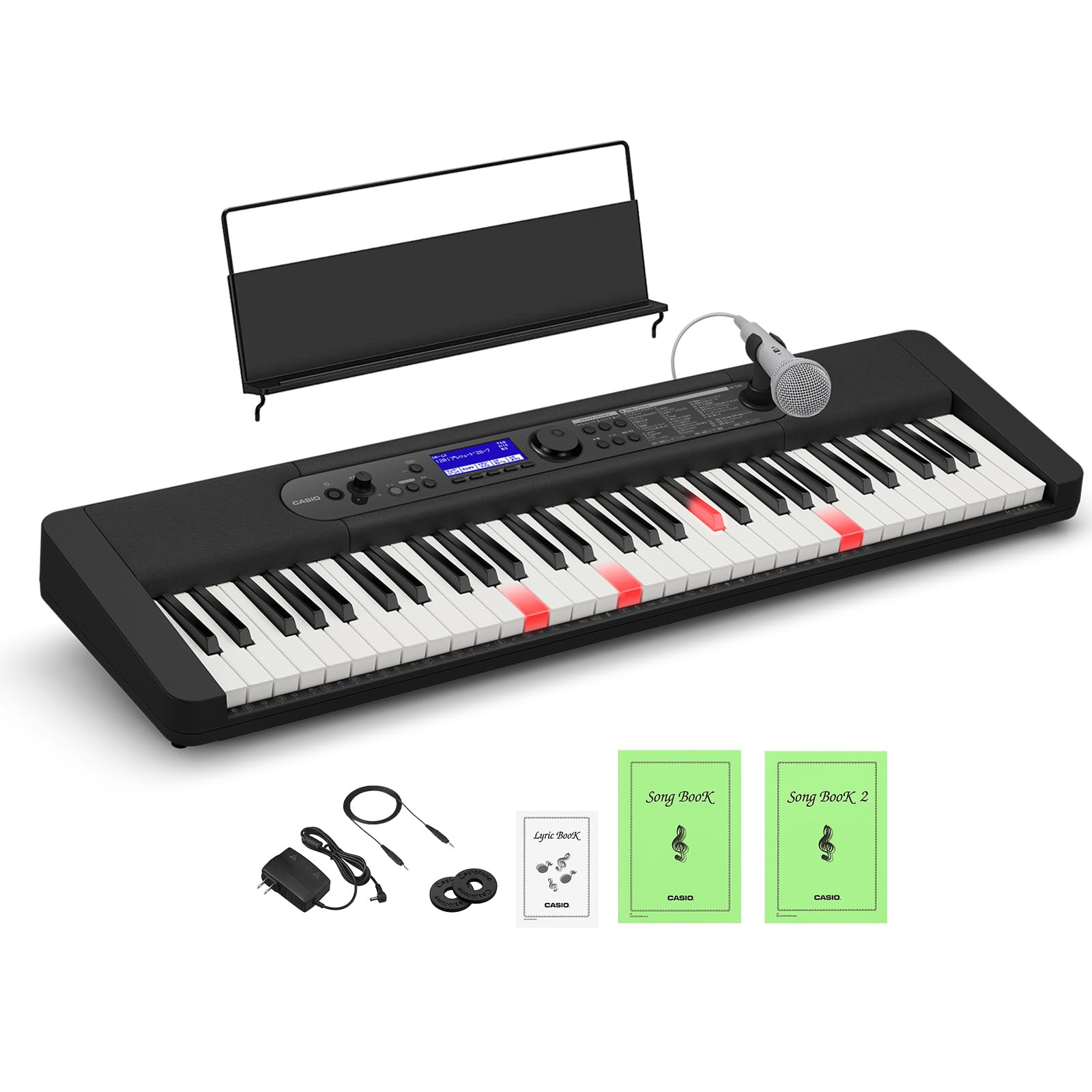 Amazon | CASIO LK-540 BK ブラック カシオ | キーボード・電子ピアノ